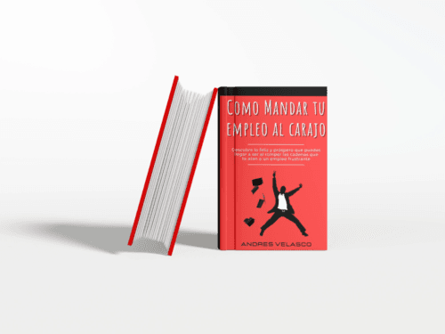Thick HardCover Book Cover Mockup (1) Como mandar tu empleo al carajo